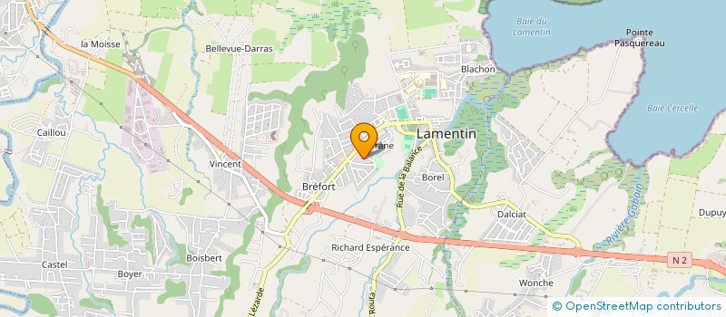 localisation de l'entreprise MADAME CLARYSSE THILDORANT  LAMENTIN