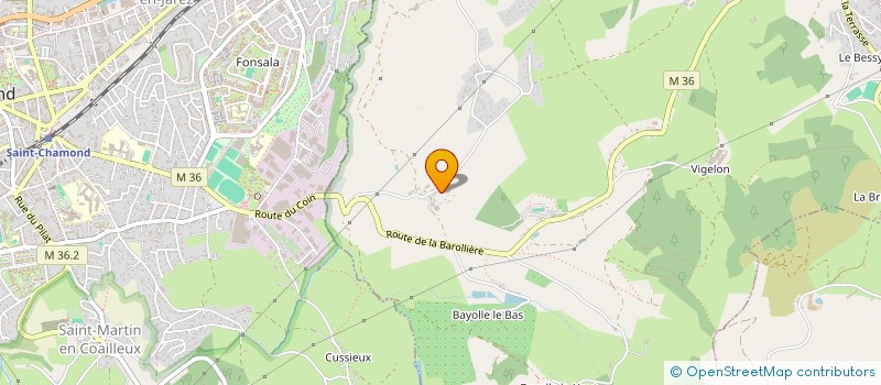 localisation de l'entreprise MADAME CLAUDDETTE BOSSU  SAINT-PAUL-EN-JAREZ