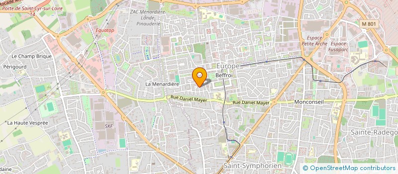 localisation de l'entreprise MADAME CLAUDE ABADIE à TOURS