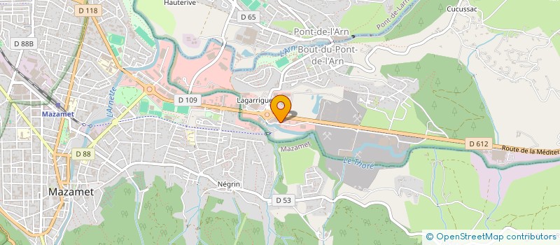 localisation de l'entreprise MADAME CLAUDE ALAYRAC  BOUT-DU-PONT-DE-LARN