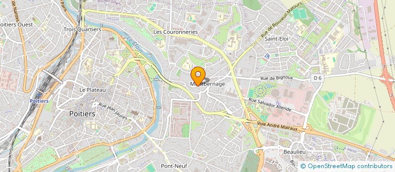 localisation de l'entreprise MADAME CLAUDE ALLARD à POITIERS