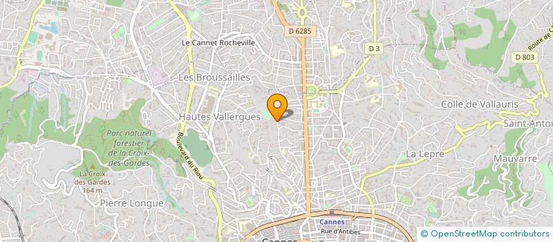 localisation de l'entreprise MADAME CLAUDE ANDRIEUX à CANNES
