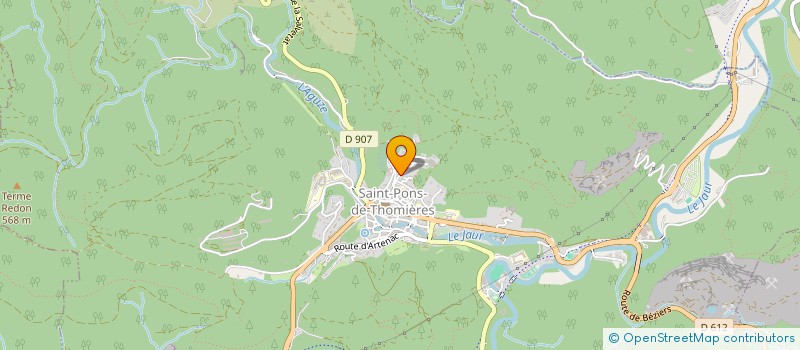 localisation de l'entreprise MADAME CLAUDE ARNAUD  SAINT-PONS-DE-THOMIERES