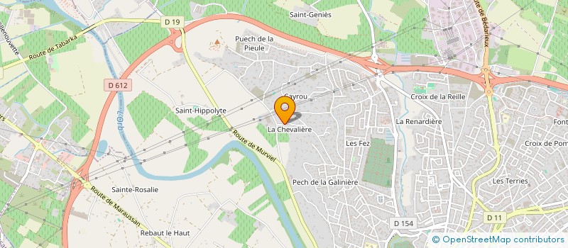 localisation de l'entreprise MADAME CLAUDE AUDIBERT  BEZIERS