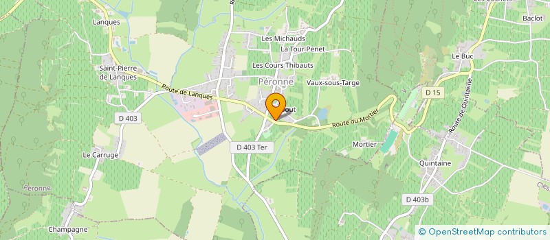 localisation de l'entreprise MADAME CLAUDE AUROY  PERONNE