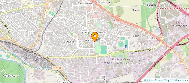 localisation de l'entreprise MADAME CLAUDE AZAIS  BEZIERS