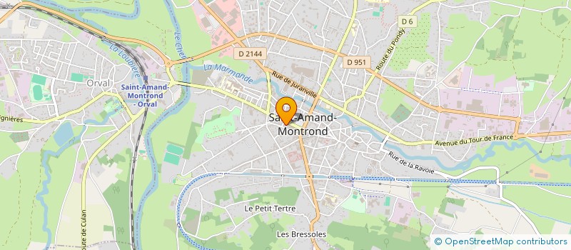 localisation de l'entreprise MADAME CLAUDE BARBE  SAINT-AMAND-MONTROND