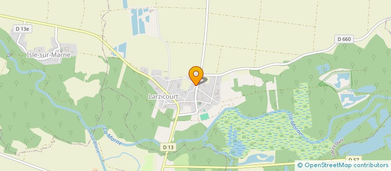 localisation de l'entreprise MADAME CLAUDE BARBIER  LARZICOURT