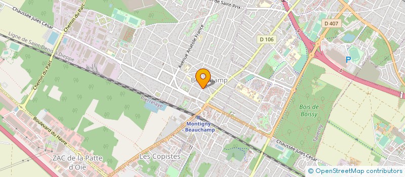 localisation de l'entreprise MADAME CLAUDE BARCELLA  BEAUCHAMP