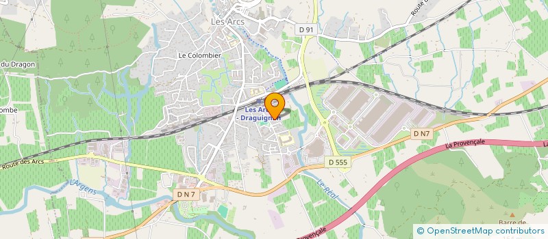 localisation de l'entreprise MADAME CLAUDE BARRAYA  LES ARCS