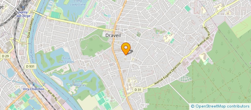localisation de l'entreprise MADAME CLAUDE BAZIN à DRAVEIL
