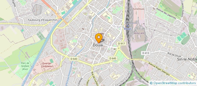 localisation de l'entreprise MADAME CLAUDE BECQUET à DOUAI