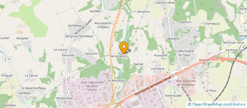 localisation de l'entreprise MADAME CLAUDE BERNARD à CAUDAN