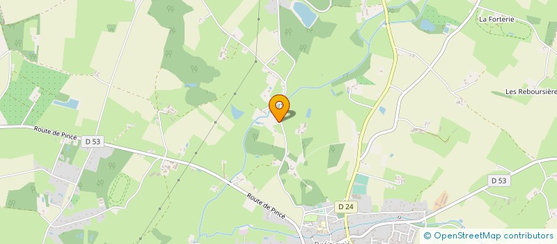 localisation de l'entreprise MADAME CLAUDE BERNARD DE LAJARTRE  SABLE-SUR-SARTHE