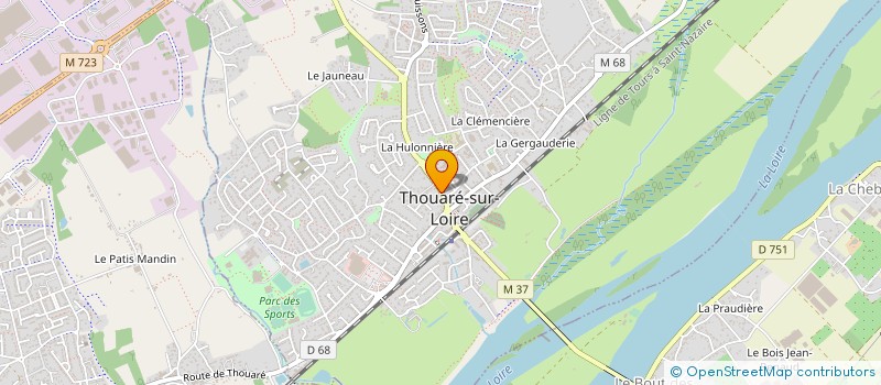 localisation de l'entreprise MADAME CLAUDE BERNIER  THOUARE-SUR-LOIRE