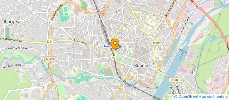 localisation de l'entreprise MADAME CLAUDE BERTAUD  ROANNE