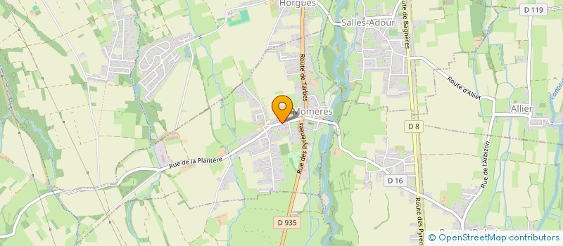 localisation de l'entreprise MADAME CLAUDE BIEFFEILH  MOMERES