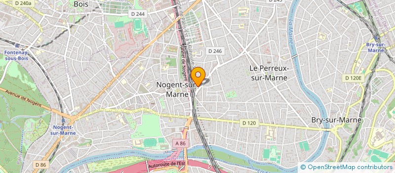 localisation de l'entreprise MADAME CLAUDE BISSENE ABANA  LE PERREUX-SUR-MARNE