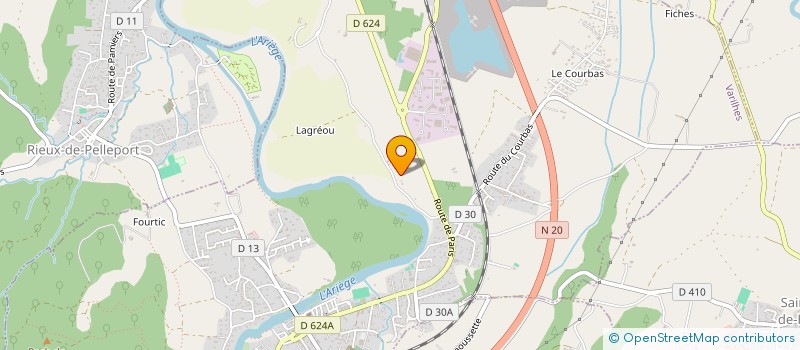 localisation de l'entreprise MADAME CLAUDE BLANC à VARILHES