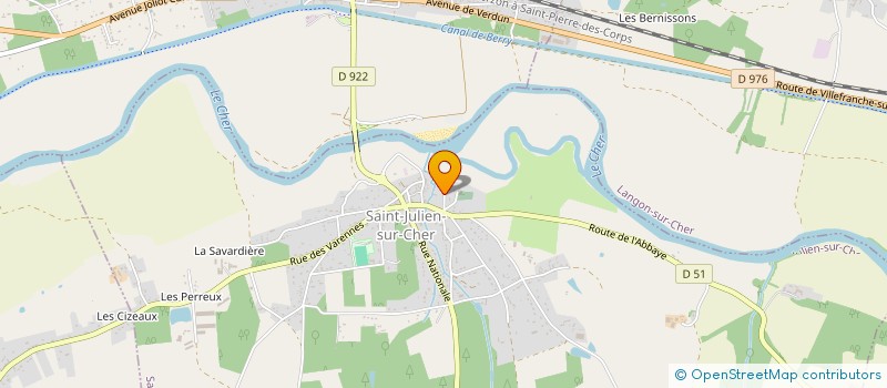 localisation de l'entreprise MADAME CLAUDE BLANCHARD  LANGON-SUR-CHER