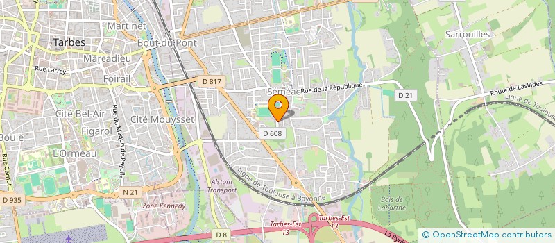 localisation de l'entreprise MADAME CLAUDE BLANQUE  SEMEAC