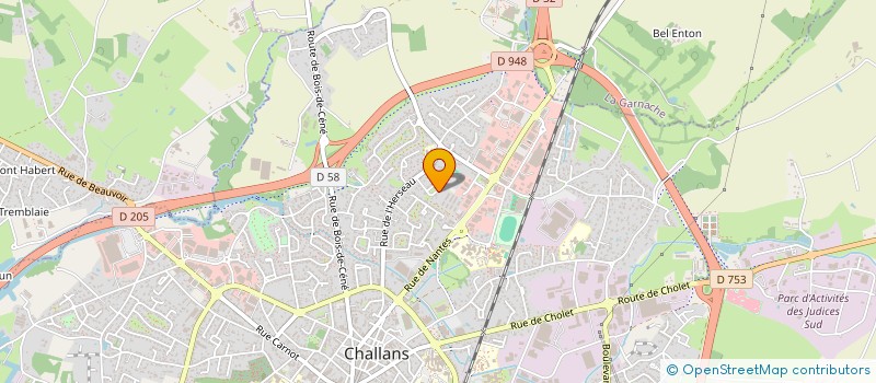 localisation de l'entreprise MADAME CLAUDE BOISSEAUX à CHALLANS