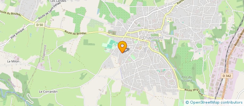 localisation de l'entreprise MADAME CLAUDE BOIVIN  CHAPONOST