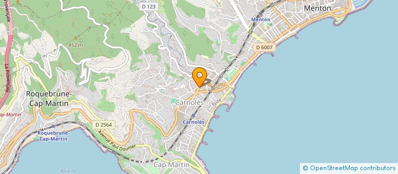 localisation de l'entreprise MADAME CLAUDE BONI à ROQUEBRUNE CAP MARTIN