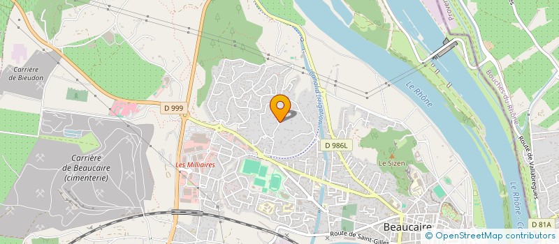 localisation de l'entreprise MADAME CLAUDE BOSQUE  BEAUCAIRE