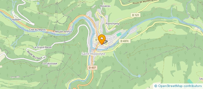 localisation de l'entreprise MADAME CLAUDE BOUCHARD à SAINT-HIPPOLYTE