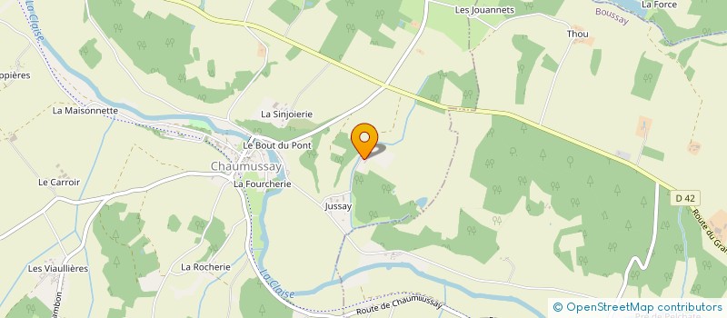 localisation de l'entreprise MADAME CLAUDE BOULLANGER  PAULMY