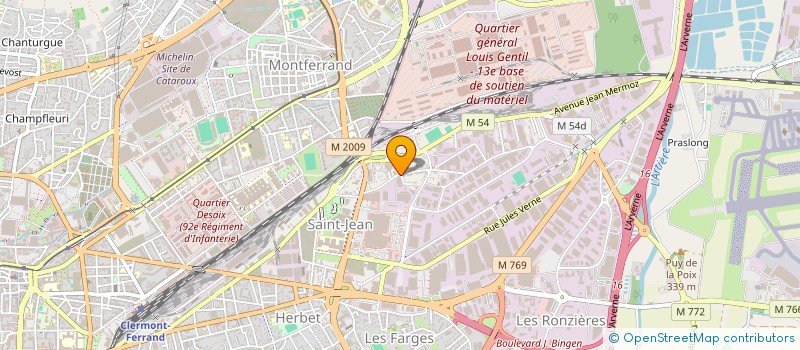 localisation de l'entreprise MADAME CLAUDE BOURBONNAIS  CLERMONT-FERRAND