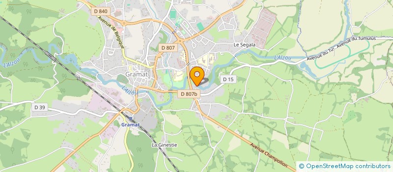 localisation de l'entreprise MADAME CLAUDE BOURDY  GRAMAT