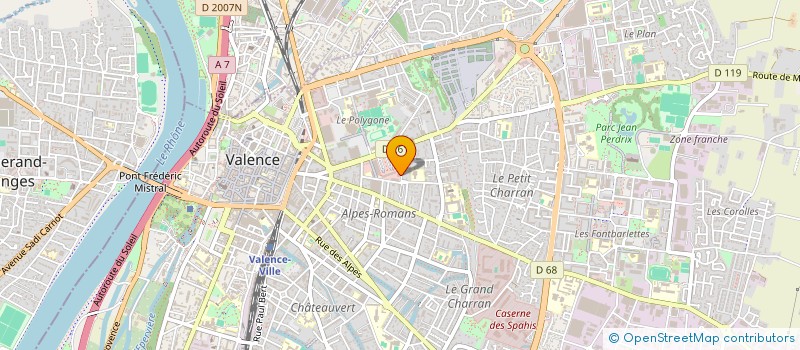 localisation de l'entreprise MADAME CLAUDE BOURGADE  VALENCE