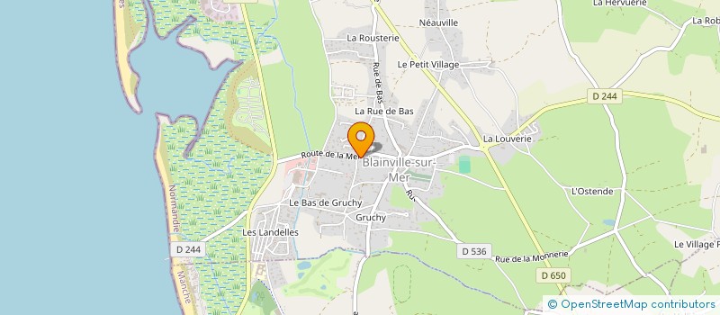 localisation de l'entreprise MADAME CLAUDE BOURGUET à GOUVILLE-SUR-MER