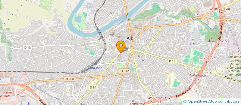 localisation de l'entreprise MADAME CLAUDE BOUSQUET  ALBI