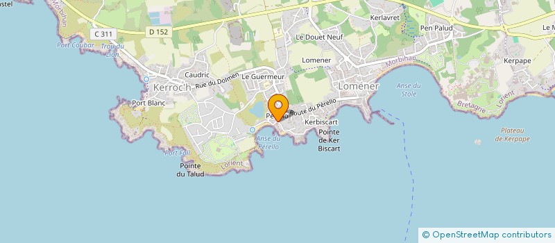 localisation de l'entreprise MADAME CLAUDE BOUTET  PLOEMEUR