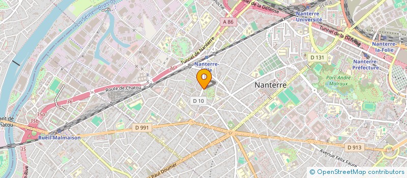 localisation de l'entreprise MADAME CLAUDE BRISON à NANTERRE