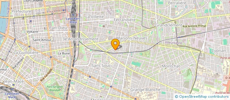 localisation de l'entreprise MADAME CLAUDE CABY  LYON