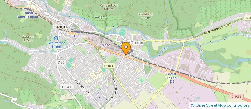 localisation de l'entreprise MADAME CLAUDE CAEL  VIEUX-THANN