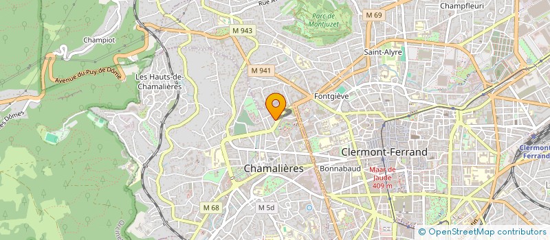 localisation de l'entreprise MADAME CLAUDE CAMARA  CHAMALIERES