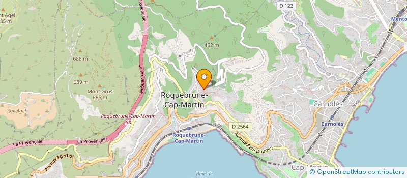 localisation de l'entreprise MADAME CLAUDE CAPRANI à ROQUEBRUNE CAP MARTIN