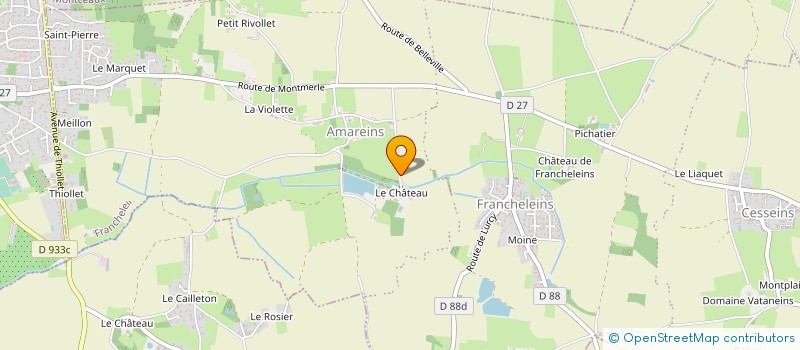 localisation de l'entreprise MADAME CLAUDE CHABAUD  FRANCHELEINS