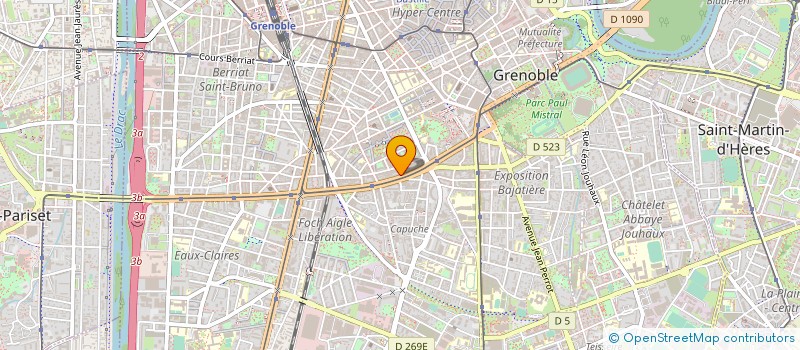 localisation de l'entreprise MADAME CLAUDE CHALTIEL à GRENOBLE