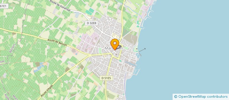 localisation de l'entreprise MADAME CLAUDE CHARRIER à MARSEILLAN