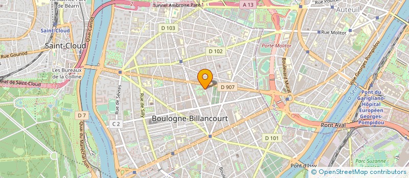localisation de l'entreprise MADAME CLAUDE CHICHE à BOULOGNE-BILLANCOURT