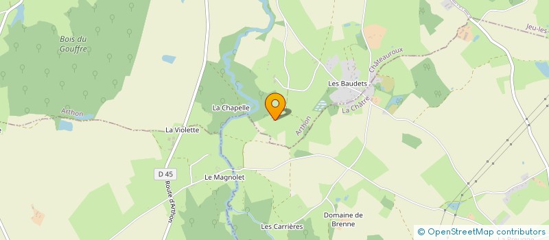 localisation de l'entreprise MADAME CLAUDE CHRETIEN  ARTHON