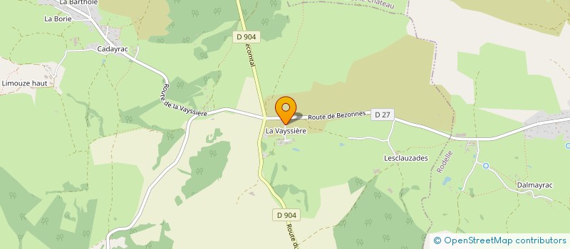 localisation de l'entreprise MADAME CLAUDE CLEMENT  VALADY