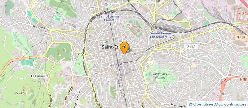 localisation de l'entreprise MADAME CLAUDE CONTET  SAINT-ETIENNE