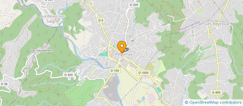 localisation de l'entreprise MADAME CLAUDE CONTI  PEGOMAS